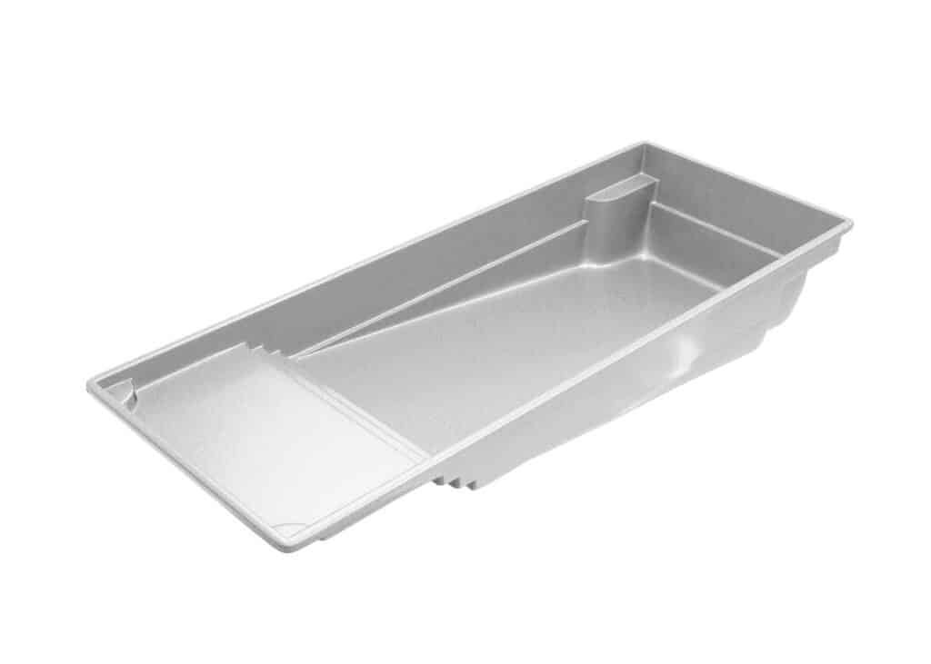 Corinthian 16 fiberglass pool shell, 15' 10" x 40'