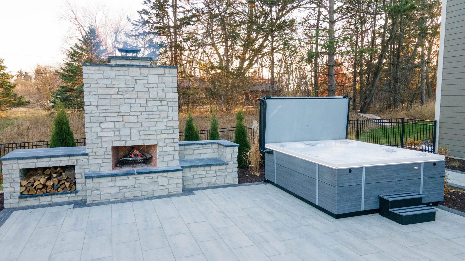 Gather Round the Fire - landscape project in Hugo, MN by Schifsky Companies