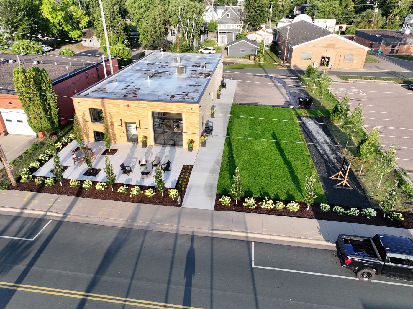 The 45th Patio & Showroom - landscape project in Lake Elmo, MN by Schifsky Companies