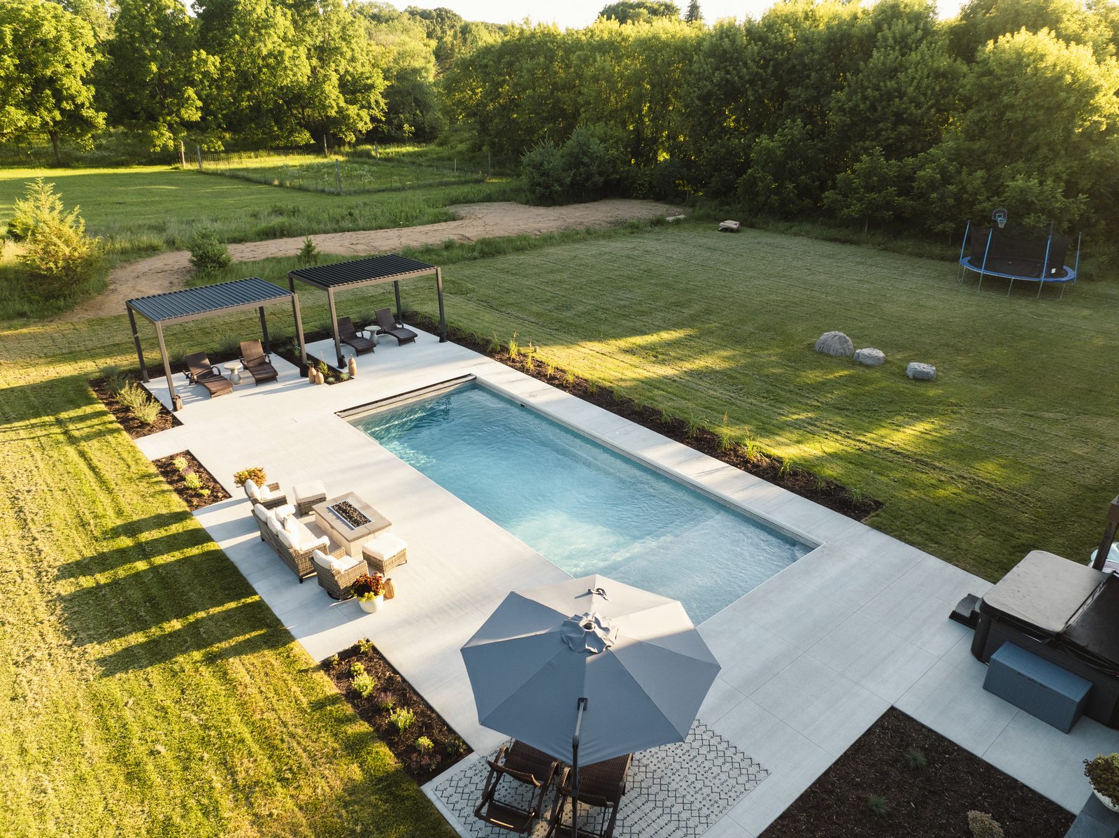 Modern on the Green - landscape project in Hudson, WI by Schifsky Companies