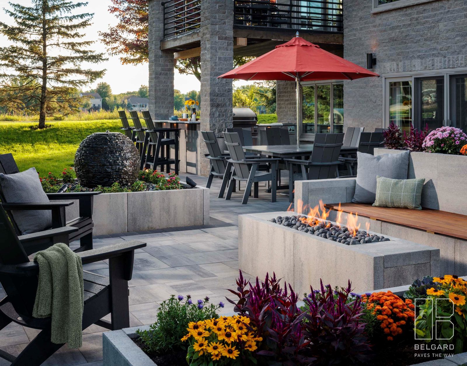 The Modern Revival - landscape project in Woodbury, MN by Schifsky Companies