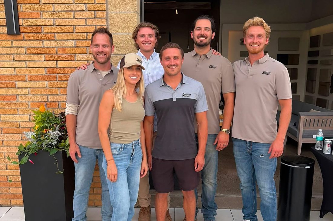 The Schifsky Companies team outside the Lake Elmo design showroom